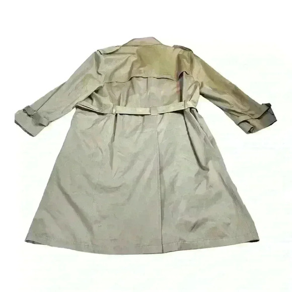 Vintage Oleg Cassini  Tan All Weather overcoat  Men’s Size 48 R - Picture 12 of 14